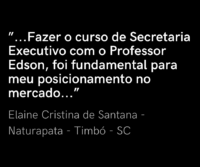 Depoimento Elaine Cristina